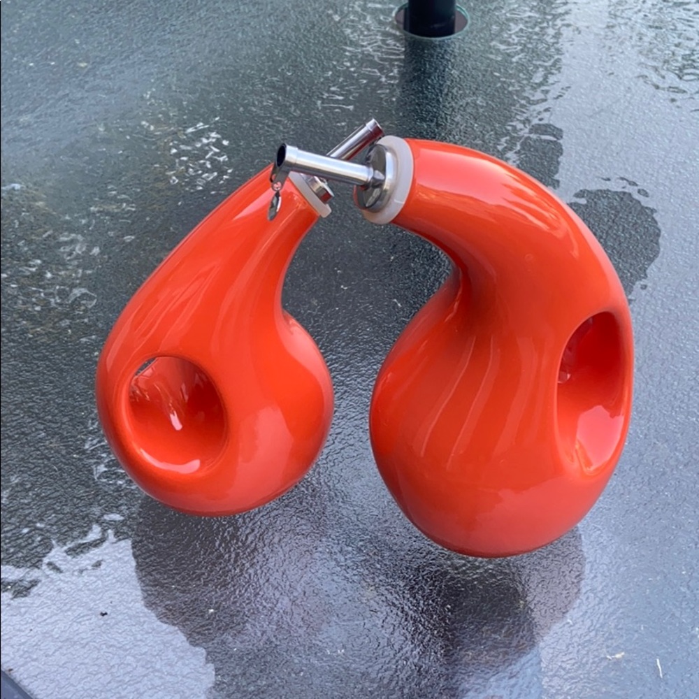 EUC Rachel Ray Oil & Vinegar orange set of two